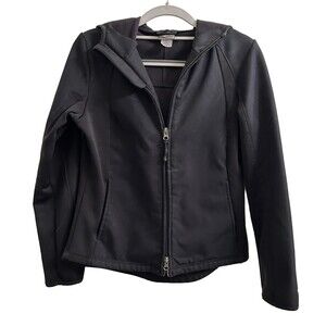 C9 Champion Women's Activewear Jacket Black Full Zip Hood Sz XS Athletic